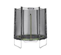 sweeek Trampolino 180cm con Rete di Protezione, Cassiopea, Verde, 183x183x54 cm