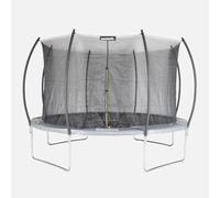 sweeek Trampolino 370cm Rete Interna Grigio - 365x365x80 cm
