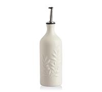 Sweejar Home Bottiglia Dispenser in Ceramica per Olio d'Oliva, 570ml, con Rilievi Opachi, Ampolla per Olio Protegge l'Olio per Ridurre l'Ossidazione, Adatta per la Conservazione di Olio, Aceto, Salsa