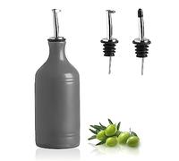 Sweejar Home Bottiglia dosatrice per olio in porcellana, opaca, protegge e riduce l'ossidazione, per conservare olio, aceto, salsa di soia e altro ancora