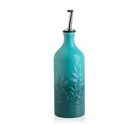 Sweejar Home Dispenser in ceramica per olio d'oliva, 570 ml, opaco, protegge l'olio per ridurre l'ossidazione, adatto per conservare olio, aceto, salsa di soia, sciroppo di caffè, liquidi (blu