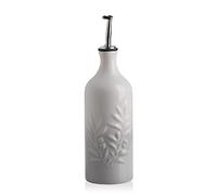 Sweejar Home Dispenser in ceramica per olio d'oliva, 570 ml, opaco, protegge l'olio per ridurre l'ossidazione, adatto per conservare olio, aceto, salsa di soia, sciroppo di caffè (grigio nebbia