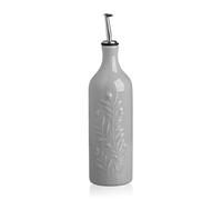 Sweejar Home Grande dispenser in ceramica per olio d'oliva, 700 ml, opaco, protegge l'olio per ridurre l'ossidazione, dispenser per olio EVOO, aceto, salsa di soia, confezione da 1 (grigio)
