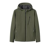 Sweejim Giacca da uomo in softshell per attività all'aperto, sport, viaggi, pesca, casual, trenchcoat, Esercito En8, XL