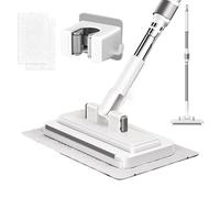 Sweep & Mop Kit - Dust Mop, No Wash Mops, Clip Design No Touch Wet Dry Use Cleaning Tool, Zero Touch Mini Mops For Home Kitchen Bathroom Living Room Hardwood Tile Laminate Flooring