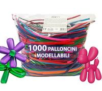 SWEEPING 1000 Palloncini Modellabili in Lattice lunghi e biodegradabili,per feste di compleanno
