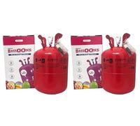 SWEEPING Doppia Bombola di elio 0,40 m3 per 50 x2 palloncini in lattice,perfetta per feste di compleanno