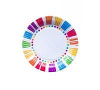 SWEEPING PARTY Piatto da Dessert - Pois 6pz