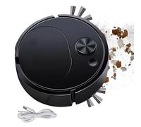 Sweeping Robot Mop - 3-In-1 Ultra-sottile Auto Vacuum Cleaner Robotic | Vacuum Cleaner Anti-Fall Mute Robot Mop with Obstacle Avoidance System, Usb Charging for Hotel Pet Floor Carpet Hair Hard