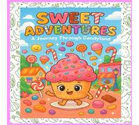 Sweet Adventures: A Journey through Candy Land - A Whimsical Dessert-Themed Coloring & Story Book for Kids Ages 3-6