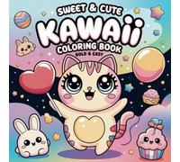 Sweet and Cute Kawaii Coloring Book: Bold and Easy