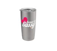 Sweet and Sassy Novelty Quotes Bicchiere termico in acciaio inox doppia parete