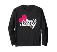 Sweet And Sassy Novelty Quotes Maglia a Manica