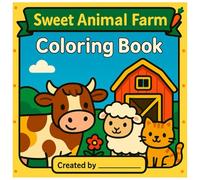 Sweet Animal Farm Coloring Book