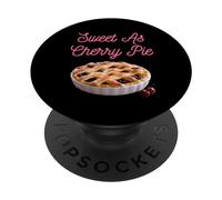 Sweet As Cherry Cream Pie Divertente sarcastico ciliegie detti PopSockets PopGrip Adesivo