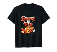 Sweet As Pie Country Farm Pun Apple Pie Grafica Maglietta
