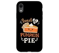 Sweet As Pumpkin Pie Carino Natale Felice Ringraziamento Autunno Custodia per iPhone XR