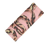 Sweet Ball Python Reptile Blush tappetino da yoga pieghevole da viaggio in gomma naturale antiscivolo, spessore 1 mm con tappetino da yoga tapete para ejercicio 180,3 x 66 cm per uomo