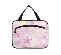 Sweet Blush Color Star appeso articolo borsa da viaggio con gancio, accessori di design borsa da viaggio articoli da toeletta per papà crociere estuche de maquillaje para mujer M, stella di colore