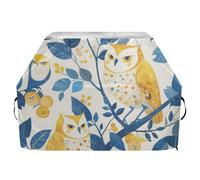 Sweet Boho Owls - Copertura per barbecue da esterni, 165 cm, impermeabile, resistente, con coulisse regolabile per polvere e vento