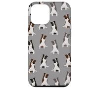 Sweet Border Collies Clever Eyes modello su grigio chiaro Custodia per iPhone 12 Pro Max