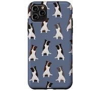 Sweet Border Collies Clever Eyes Pattern On Blu Custodia per iPhone 11 Pro Max