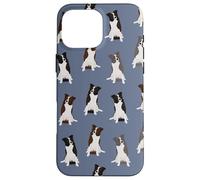 Sweet Border Collies Clever Eyes Pattern On Blu Custodia per iPhone 16 Pro Max