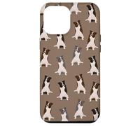 Sweet Border Collies Clever Eyes Pattern On Moka Custodia per iPhone 12 Pro Max