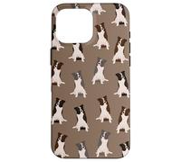 Sweet Border Collies Clever Eyes Pattern On Moka Custodia per iPhone 16 Pro Max