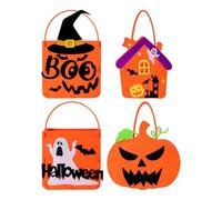 Sweet Borse Di Halloween - Case Di Biscotti Per Le Vacanze In Feltro | Uso Multifunzionale BASSO GOODIE, CANCHI CANDY SOLESTS CASO, BAMBINI DELLA FASIEGLIE, Cioccolato Per Feste, Festival Inverna