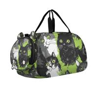 Sweet British Cats - Borsone per bambini, con scomparto per scarpe, multifunzionale, per viaggi, nuoto, danza, balletto