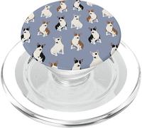 Sweet Bull Terrier Dreams Mini modello di toro in azzurro cielo PopSockets PopGrip per MagSafe