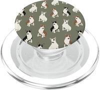 Sweet Bull Terrier Dreams Mini modello di toro in salvia oliva PopSockets PopGrip per MagSafe