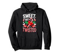 Sweet But Twisted Camicia Uomo Donna Bambini Natale Candy Cane Felpa con Cappuccio
