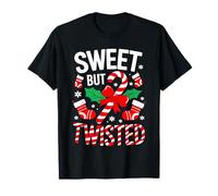 Sweet But Twisted Camicia Uomo Donna Bambini Natale Candy Cane Maglietta