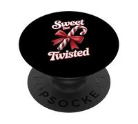 Sweet But Twisted Candy Cane Dolce Dolce Dolce Buon Natale PopSockets PopGrip Adesivo