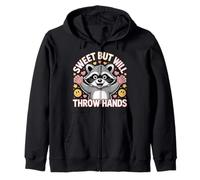 Sweet But Will Throw Hands Attitude Personality Sassy - Felpa con Cappuccio