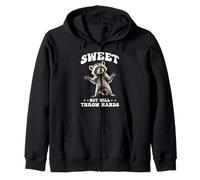 Sweet But Will Throw Hands Attitude Personality Sassy - Felpa con Cappuccio