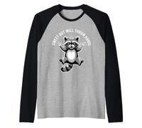 Sweet But Will Throw Hands Attitude Personality Sassy - Maglia con Maniche Raglan