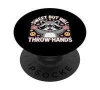 Sweet But Will Throw Hands Attitude Personality Sassy - PopSockets PopGrip Adesivo
