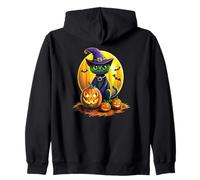 Sweet Cat Halloween Cartoon Black Kater Pumpkin Children Felpa con Cappuccio