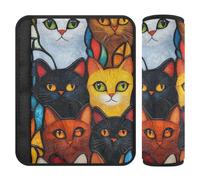 Sweet Cat Trendy Style 2 Pack Spalla Pad per cintura di sicurezza Stop cintura di sicurezza taglio nel collo per zaino forro para cinturon de seguridad