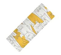 Sweet Cats Giallo stampato caldo yoga mat antiscivolo gomma naturale antiscivolo, con Yoga bag tapete para ejercicio 180x66 cm per le donne