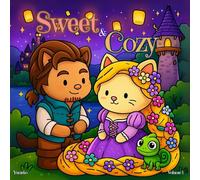 Sweet & Cozy Coloring Book, volume 1: A Cute and Cozy Fairy Tale Coloring Book for Adults