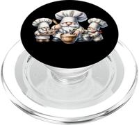 Sweet Dessert Garden Gnomes For Baking Mom And Pastry Chef PopSockets PopGrip per MagSafe