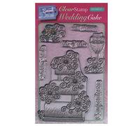 Sweet Dixie Set di francobolli Torta Nuziale, Materiale Sintetico, 21 x 11 x 0.3 cm