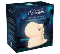 Paladin Pharma Lampada notturna LED Sweet Dreams Dinosauro silicone 7 colori USB-C ricaricabile