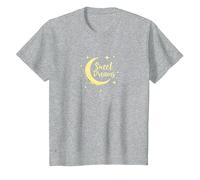 Sweet Dreams Luna Stelle Maglietta, Bambini, Grigio Melange, 12 Anni