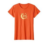 Sweet Dreams Luna Stelle Maglietta, Donna, Arancio, XL