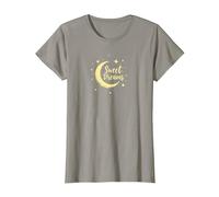 Sweet Dreams Luna Stelle Maglietta, Donna, Ardesia, L